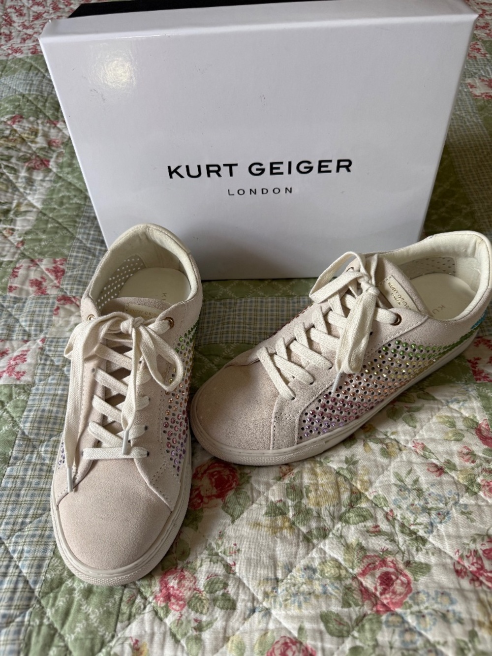 Kurt Geiger London Woman’s Lane Crystal Sneaker